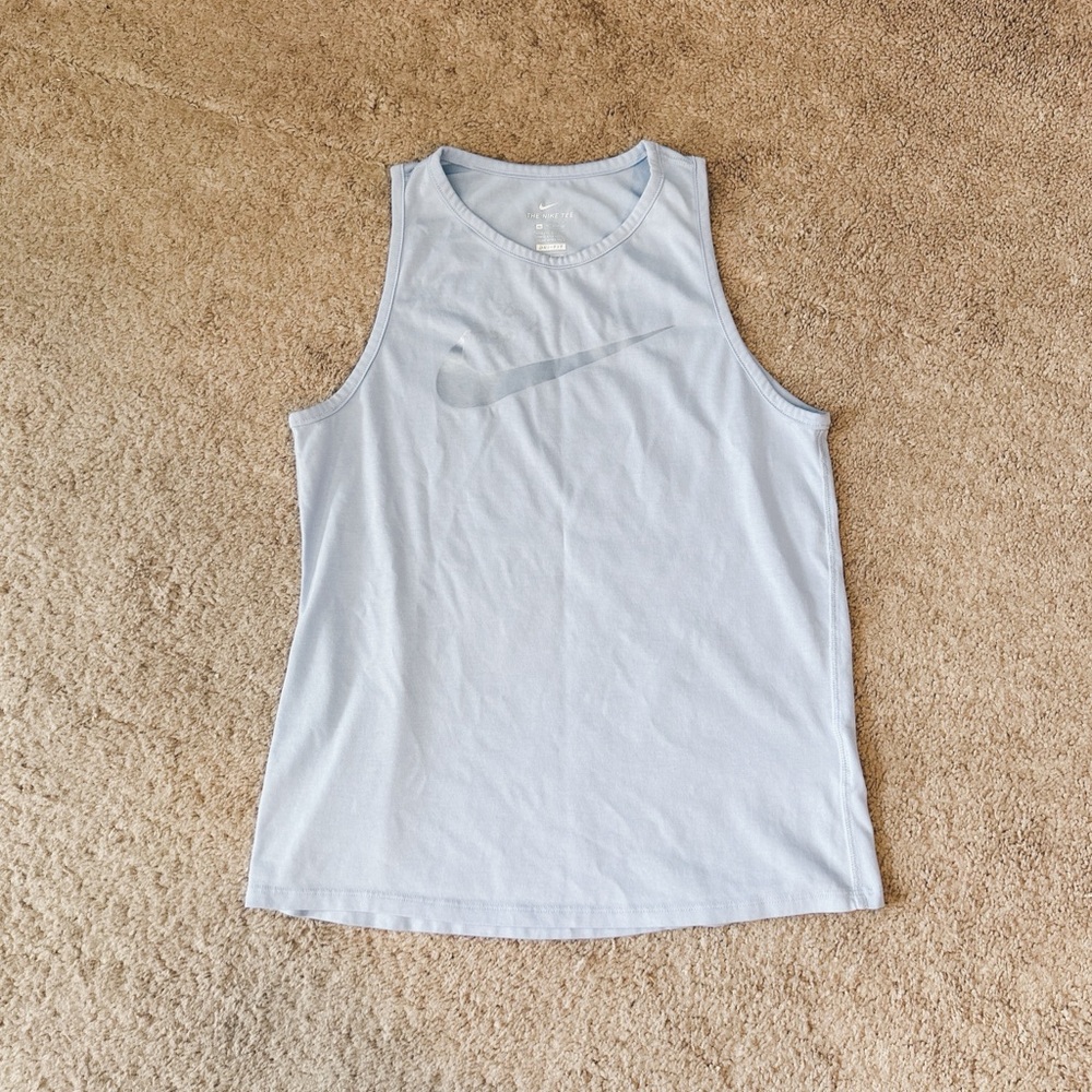 Blue Nike workout top